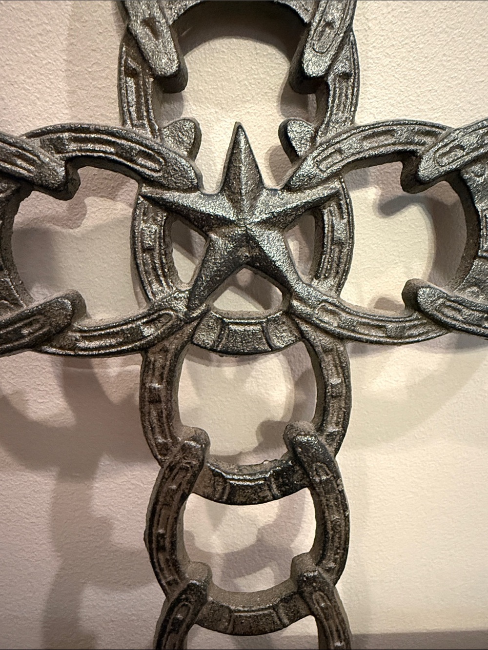 Horse Shoe Cross Wall Art - Picture 4 of 7